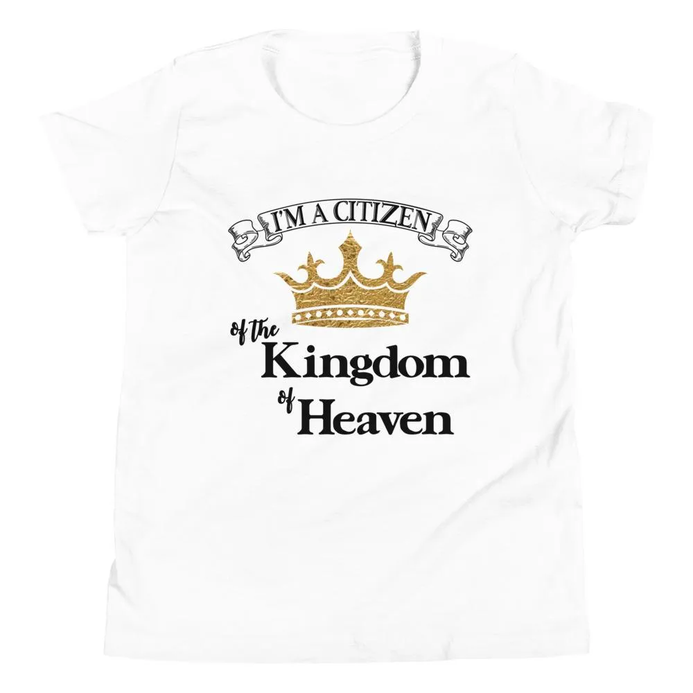 I'm a Citizen, Unisex Youth Staple Tee-Black Text