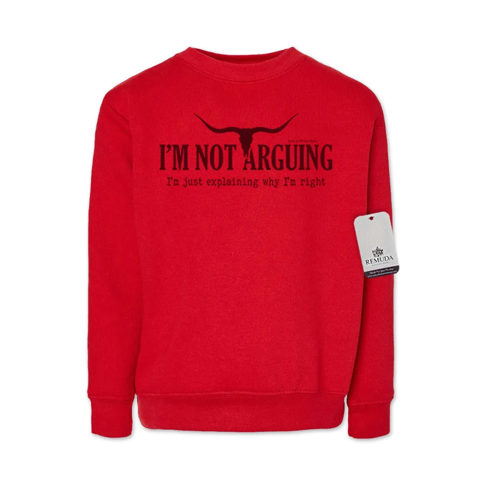 I'm Not Arguing, I'm Just Explaining Why I'm Right - Western Youth Sweatshirt