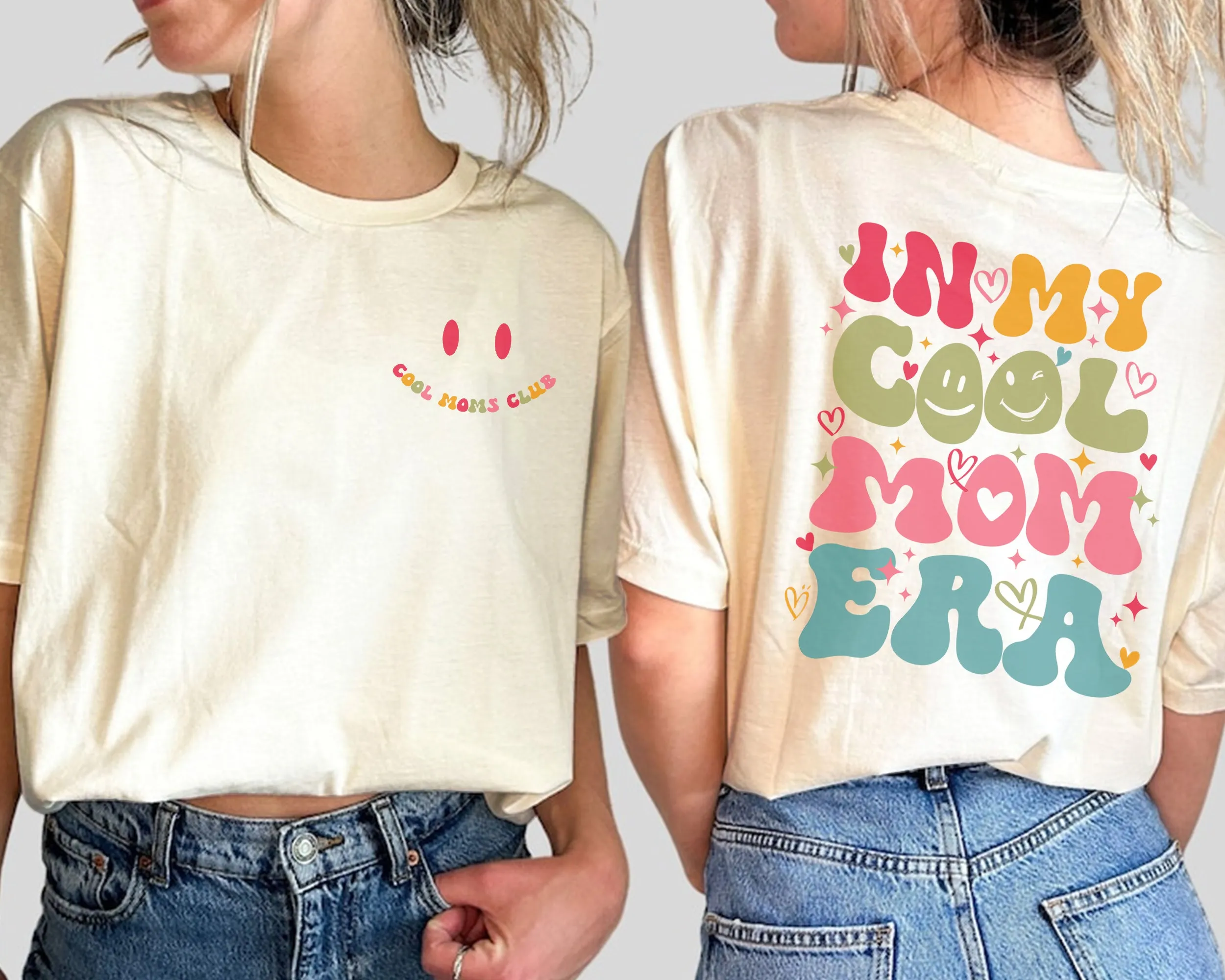 In My Cool Mom Era T-shirt, Cool Moms Club T Shirt, Mama Era Shirt, Mom Shirt Gift, New Mom Shirt, Pregnancy Announcement