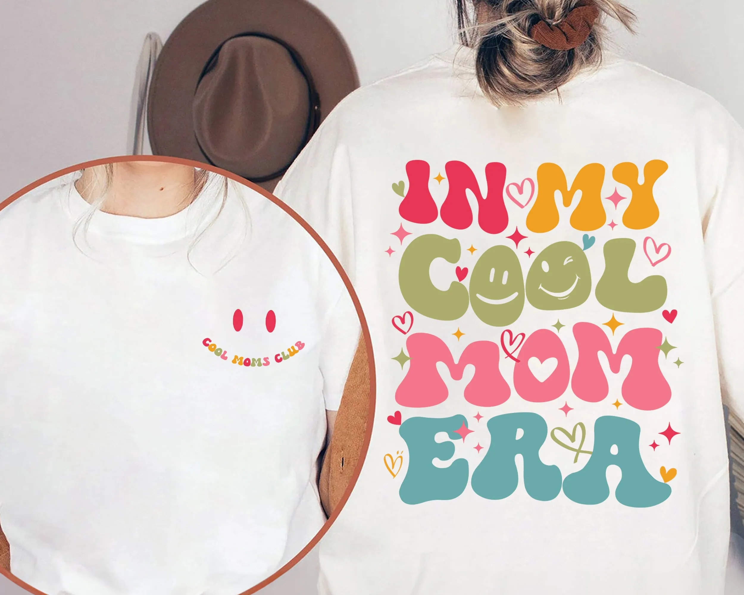 In My Cool Mom Era T-shirt, Cool Moms Club T Shirt, Mama Era Shirt, Mom Shirt Gift, New Mom Shirt, Pregnancy Announcement