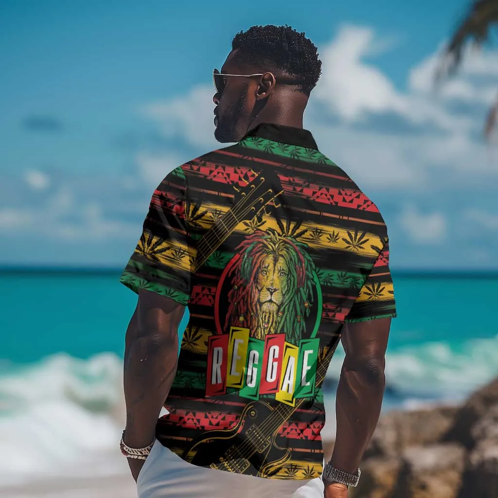 International Reggae Day Hawaiian Shirt Rastafarian Lion Legend of Reggae LT01