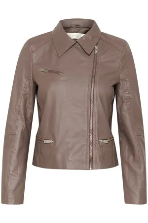 Inwear Wenna Biker Style Leather Jacket