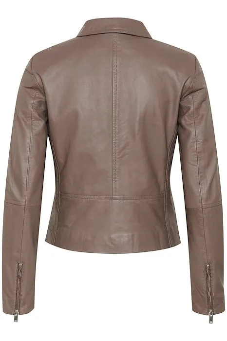 Inwear Wenna Biker Style Leather Jacket
