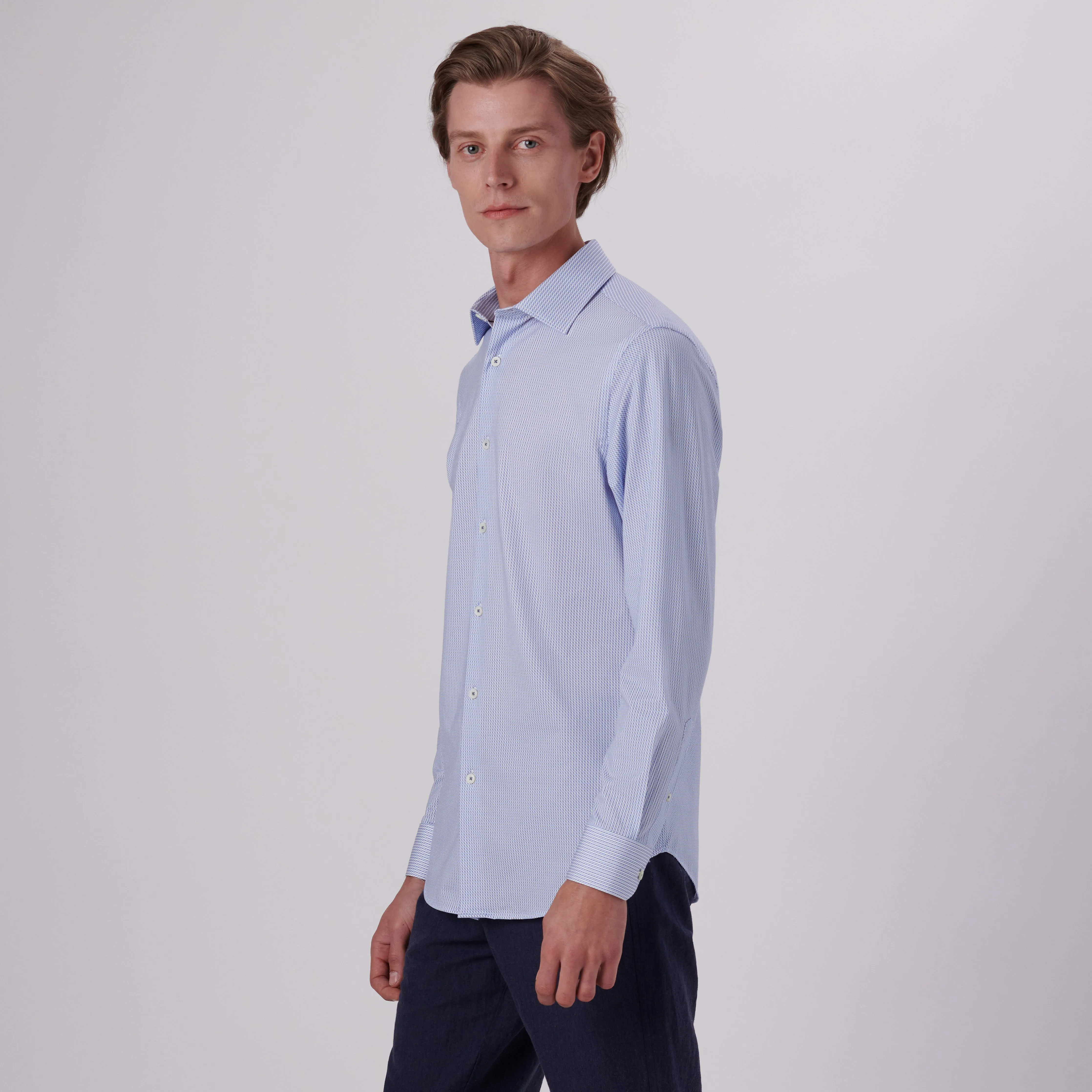 James Geometric Print OoohCotton Shirt