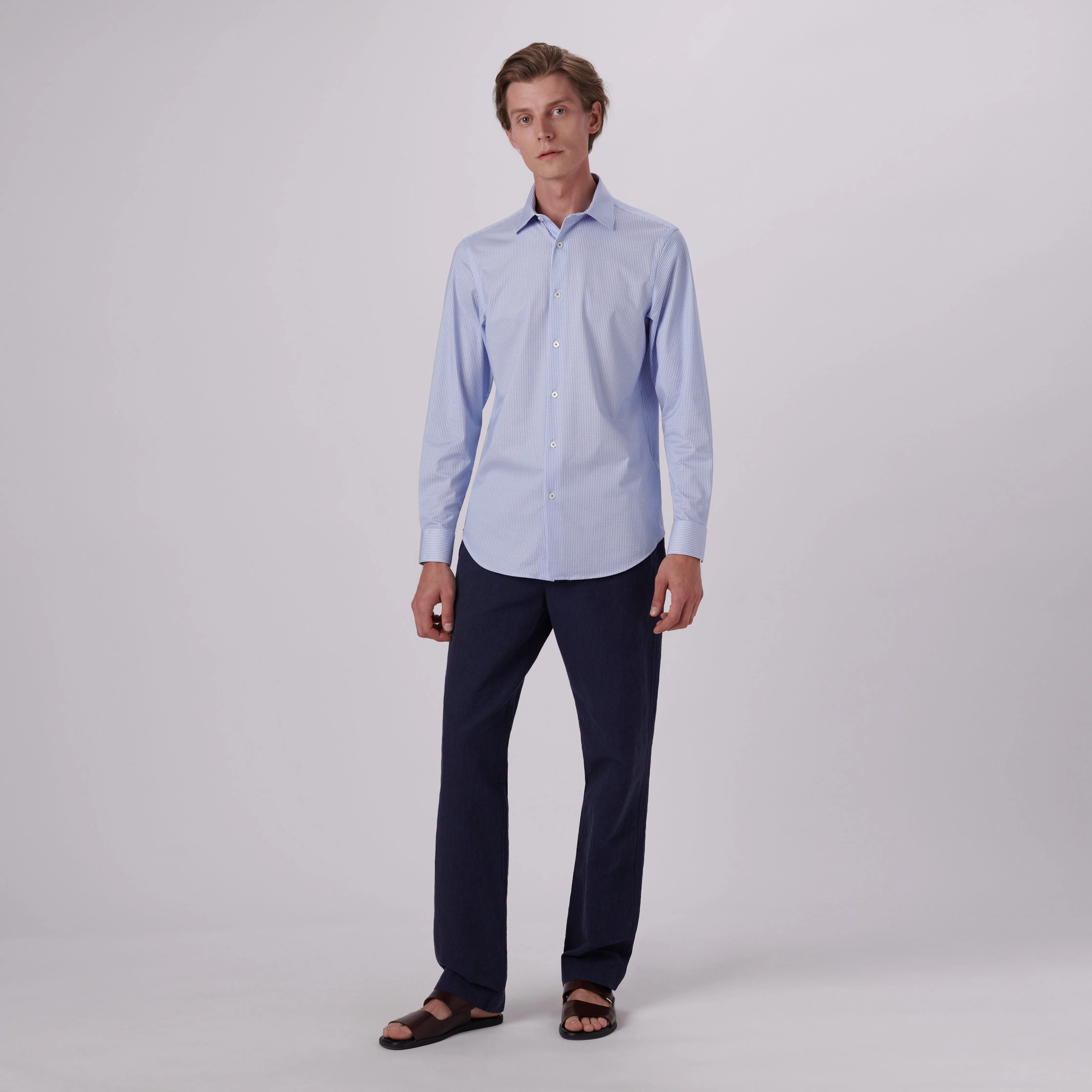 James Geometric Print OoohCotton Shirt