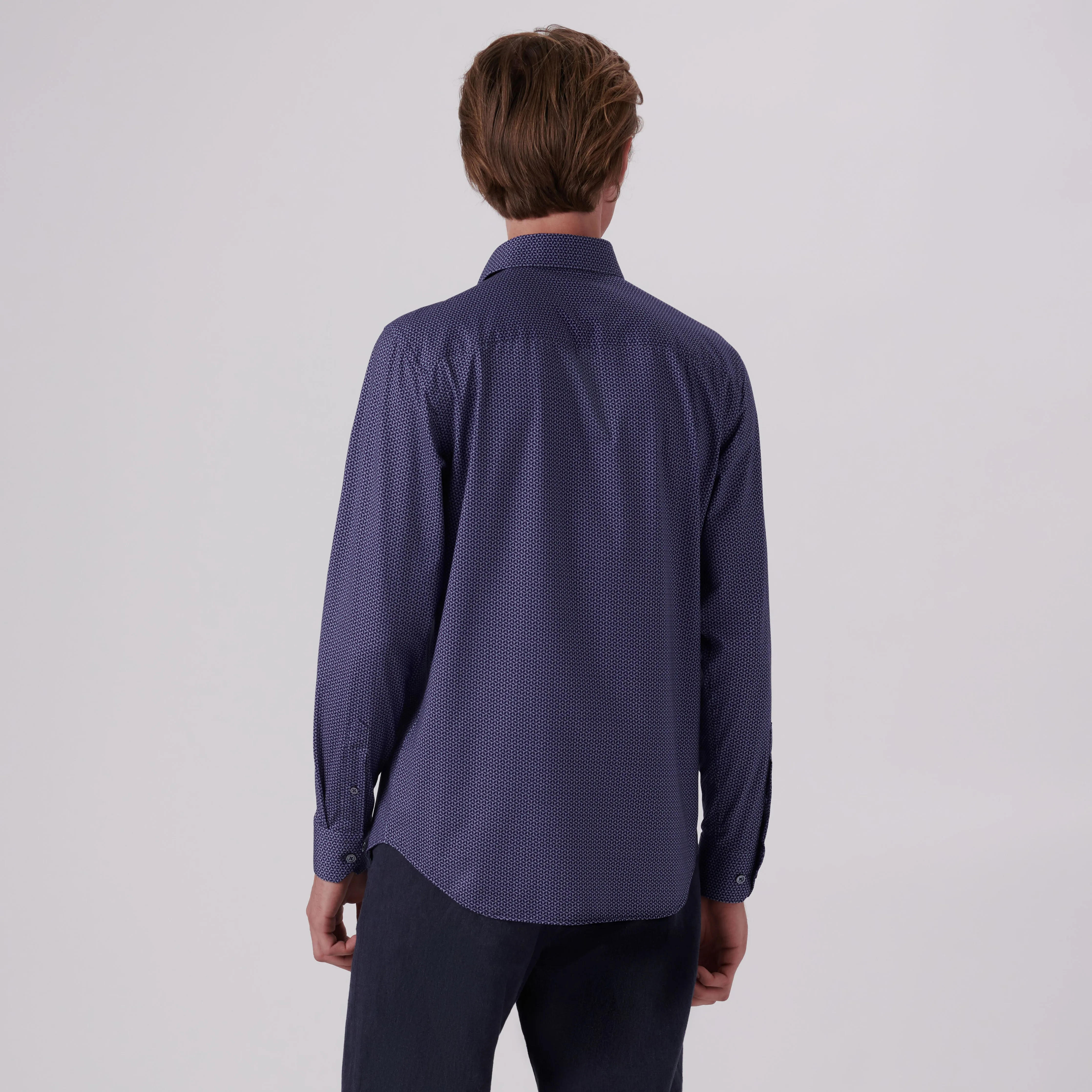 James Geometric Print OoohCotton Shirt