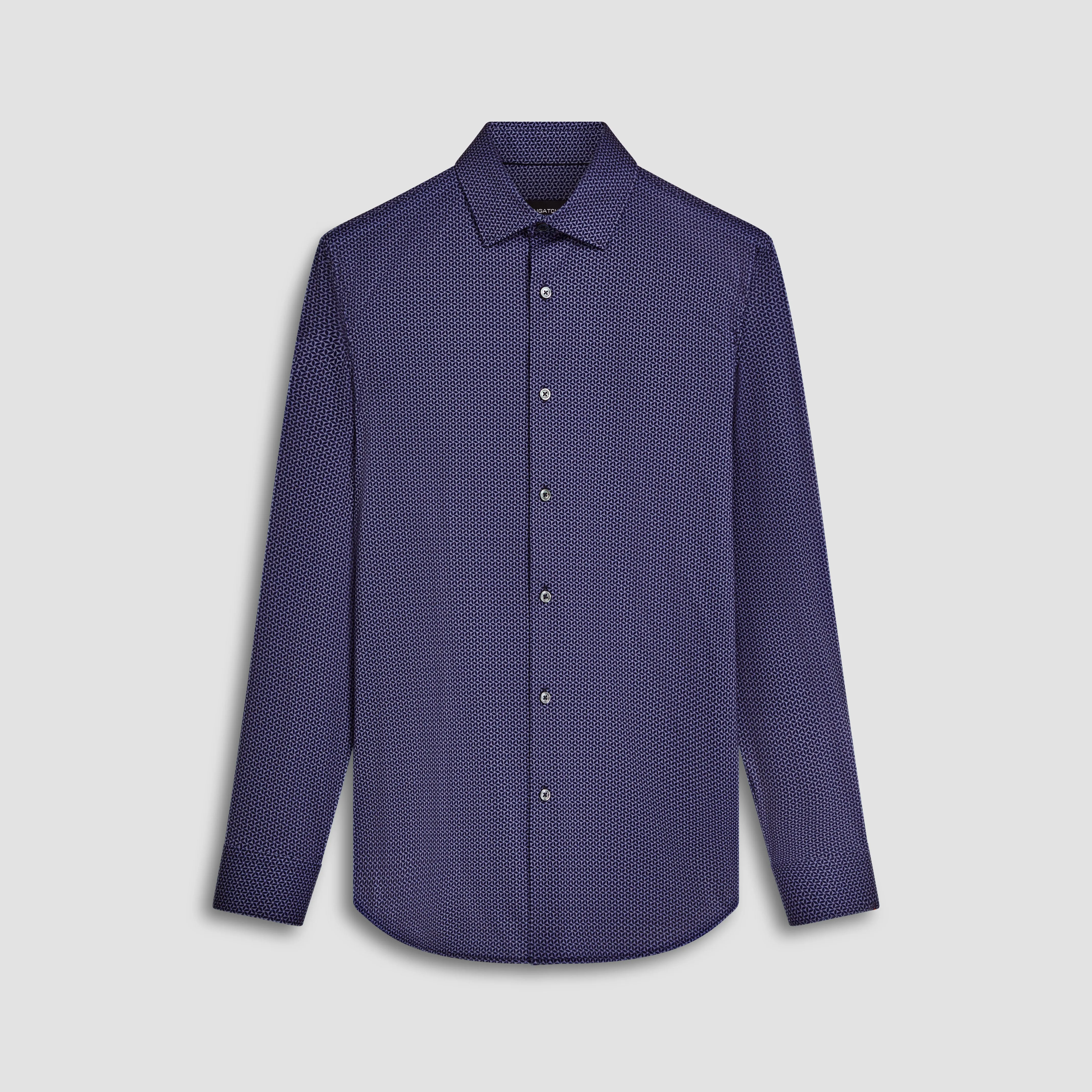 James Geometric Print OoohCotton Shirt