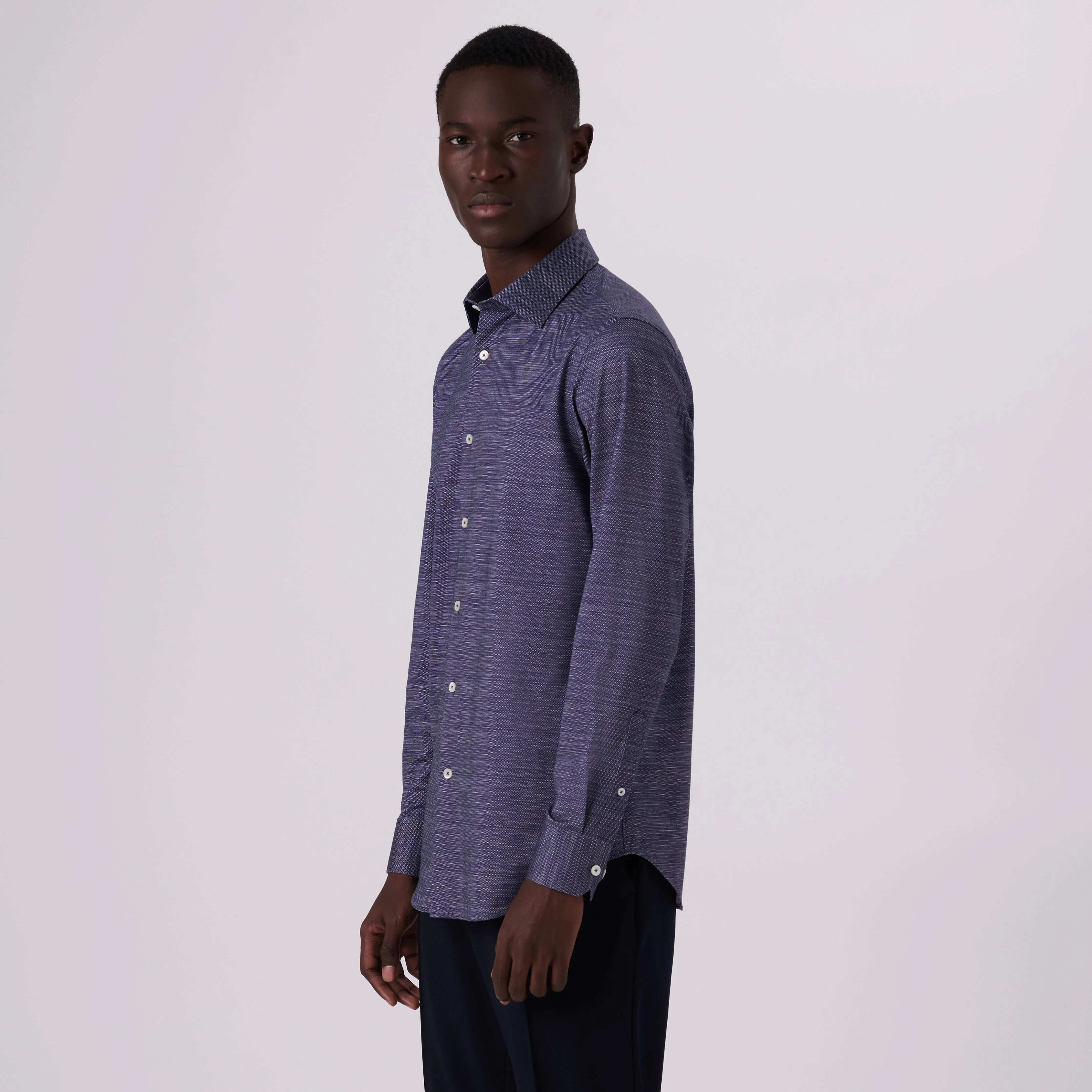 James Striated Print OoohCotton Shirt