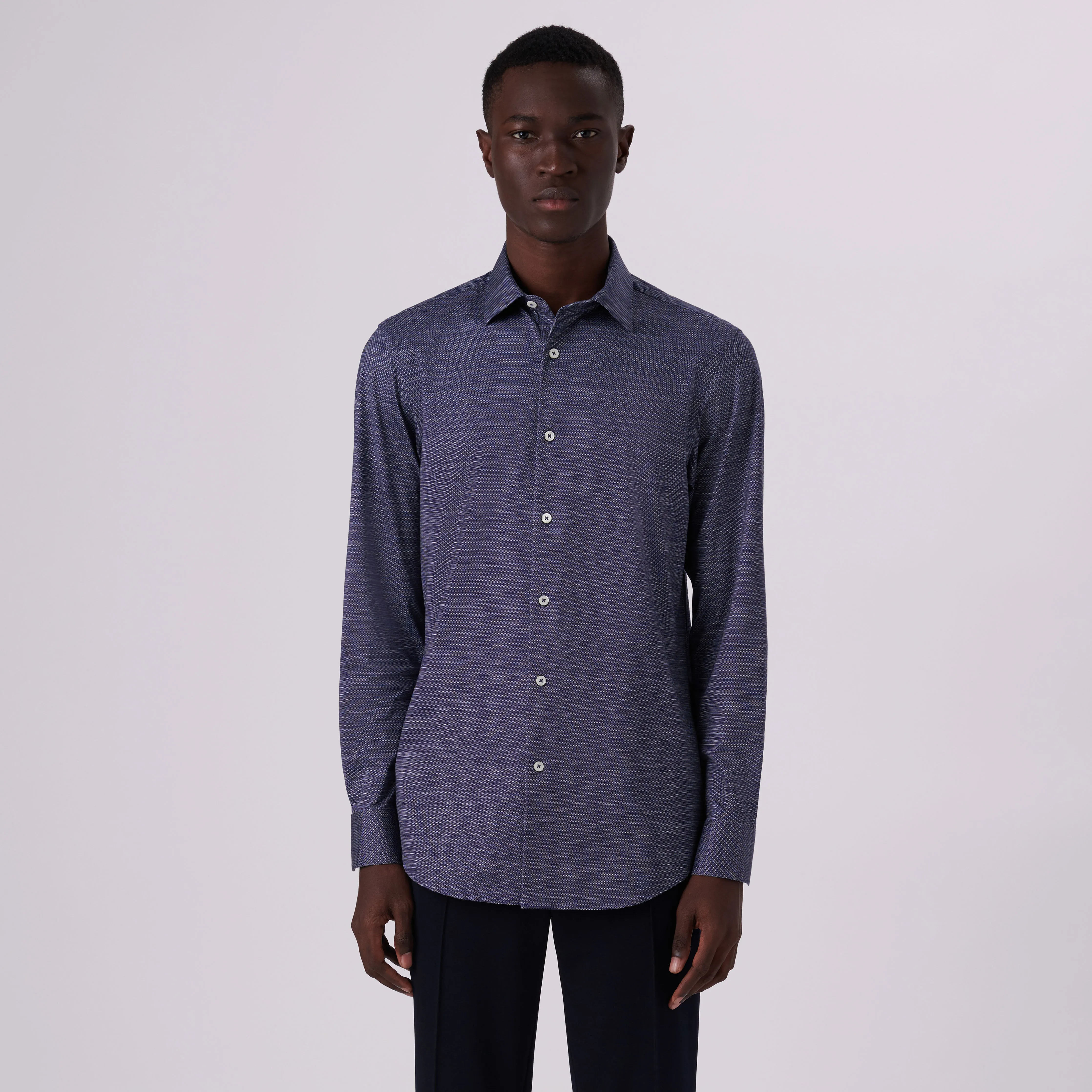 James Striated Print OoohCotton Shirt