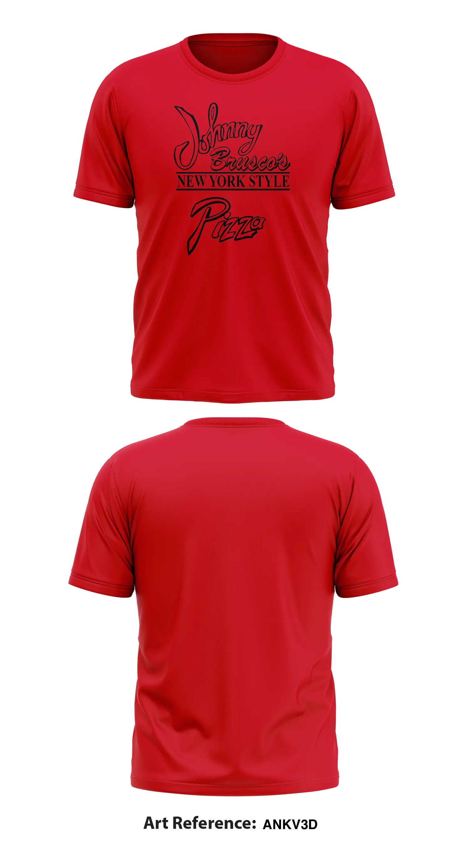 Johnny Brusco's New York Style Pizza Store 1 Core Men's SS Performance Tee - ankv3D