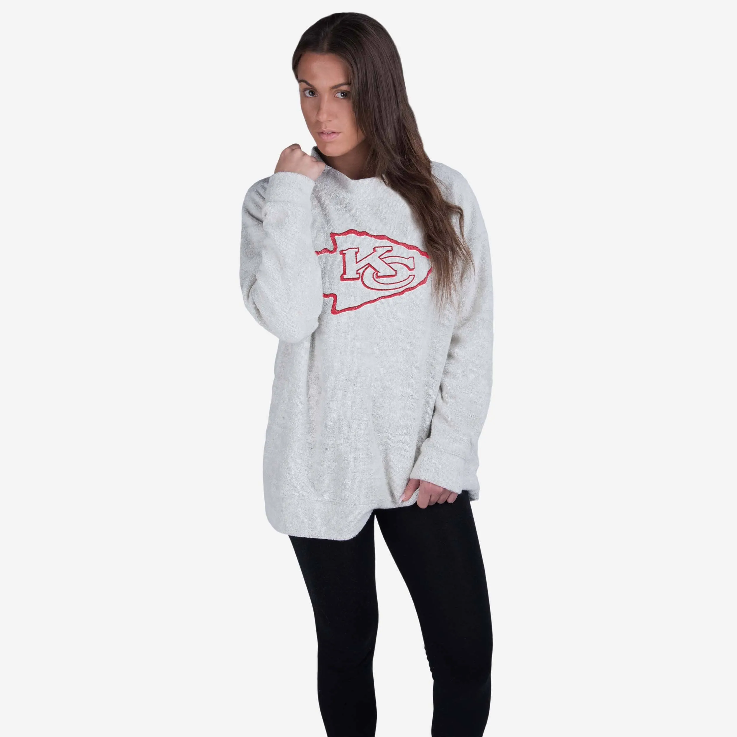 Kansas City Chiefs Womens Oversized Comfy Sweater