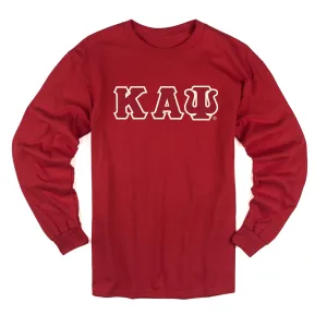 Kappa Alpha Psi Long Sleeve 3-Letter Tee (Krimson)