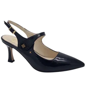 Kate Appleby Black Patent Strap Shoe - Parciau