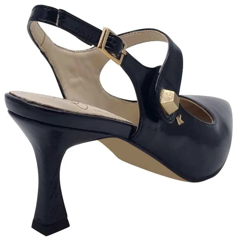 Kate Appleby Black Patent Strap Shoe - Parciau