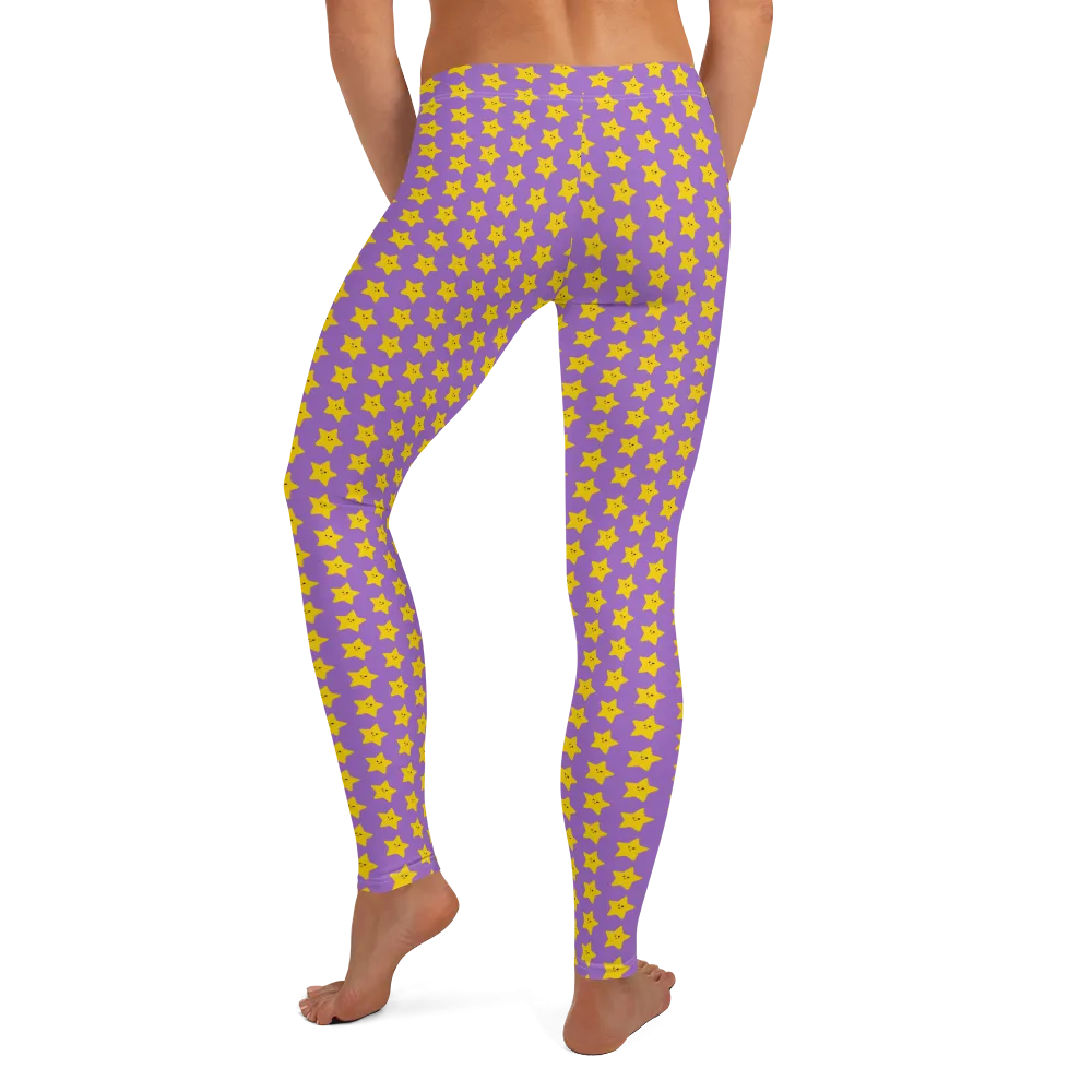 Kawaii Stars Leggings (Women's XS-XL)