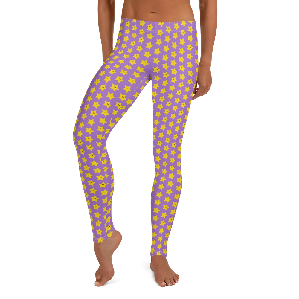 Kawaii Stars Leggings (Women's XS-XL)