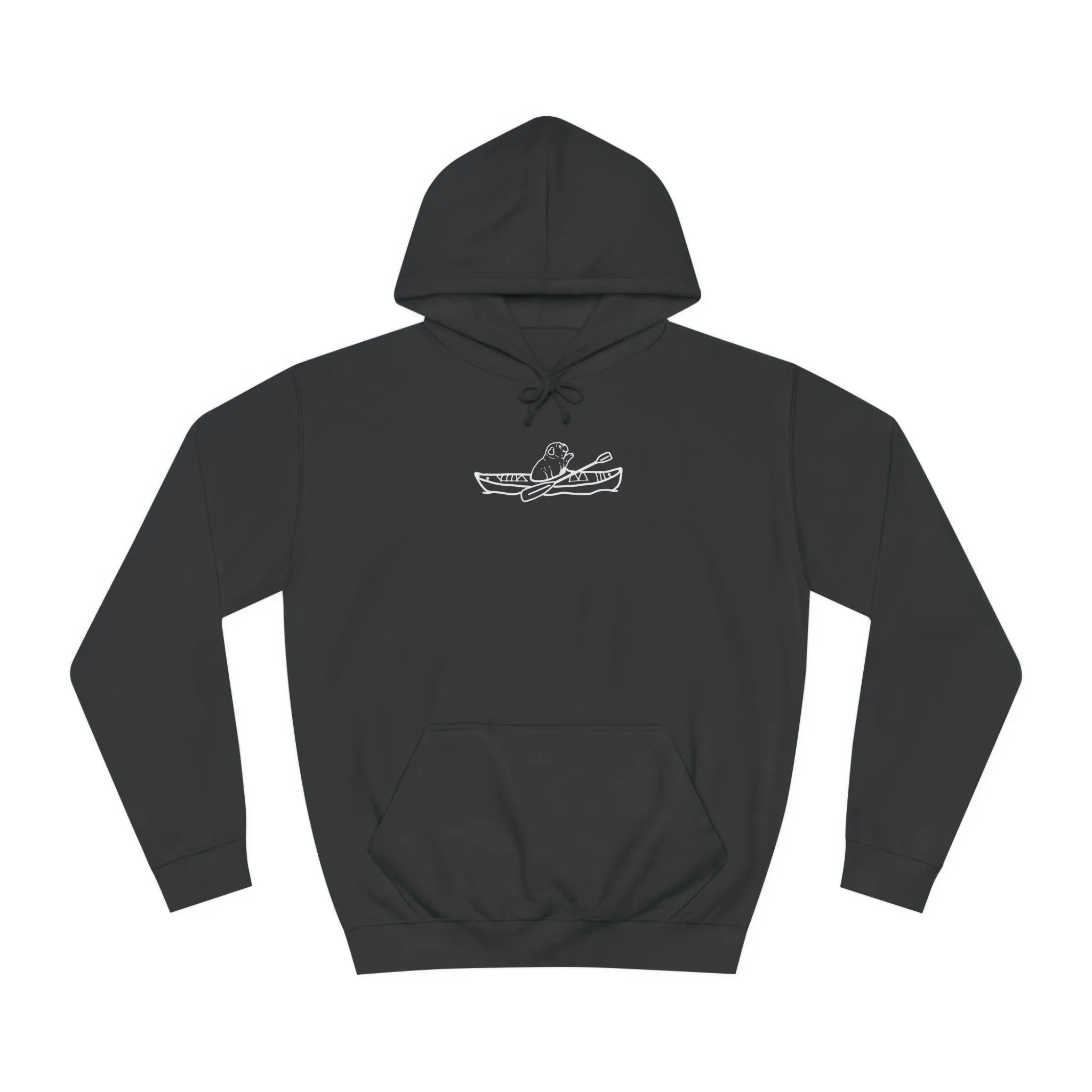 Kayak Dog - English Bulldog Plain - Unisex Medium Weight Hoodie
