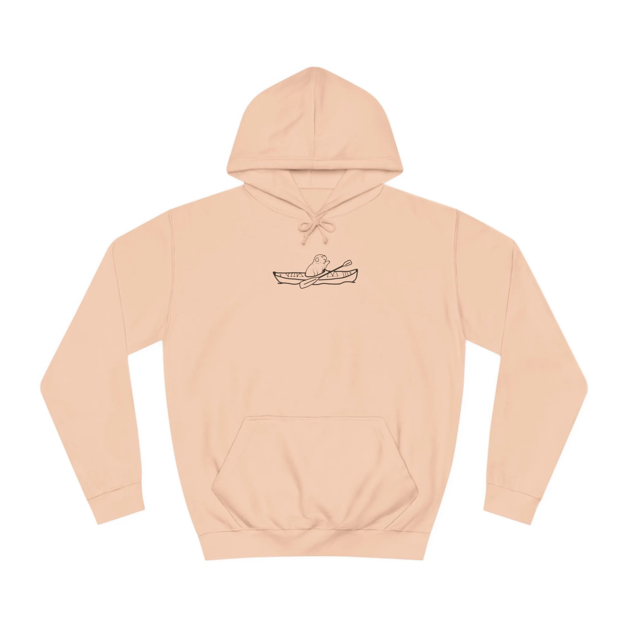 Kayak Dog - English Bulldog Plain - Unisex Medium Weight Hoodie