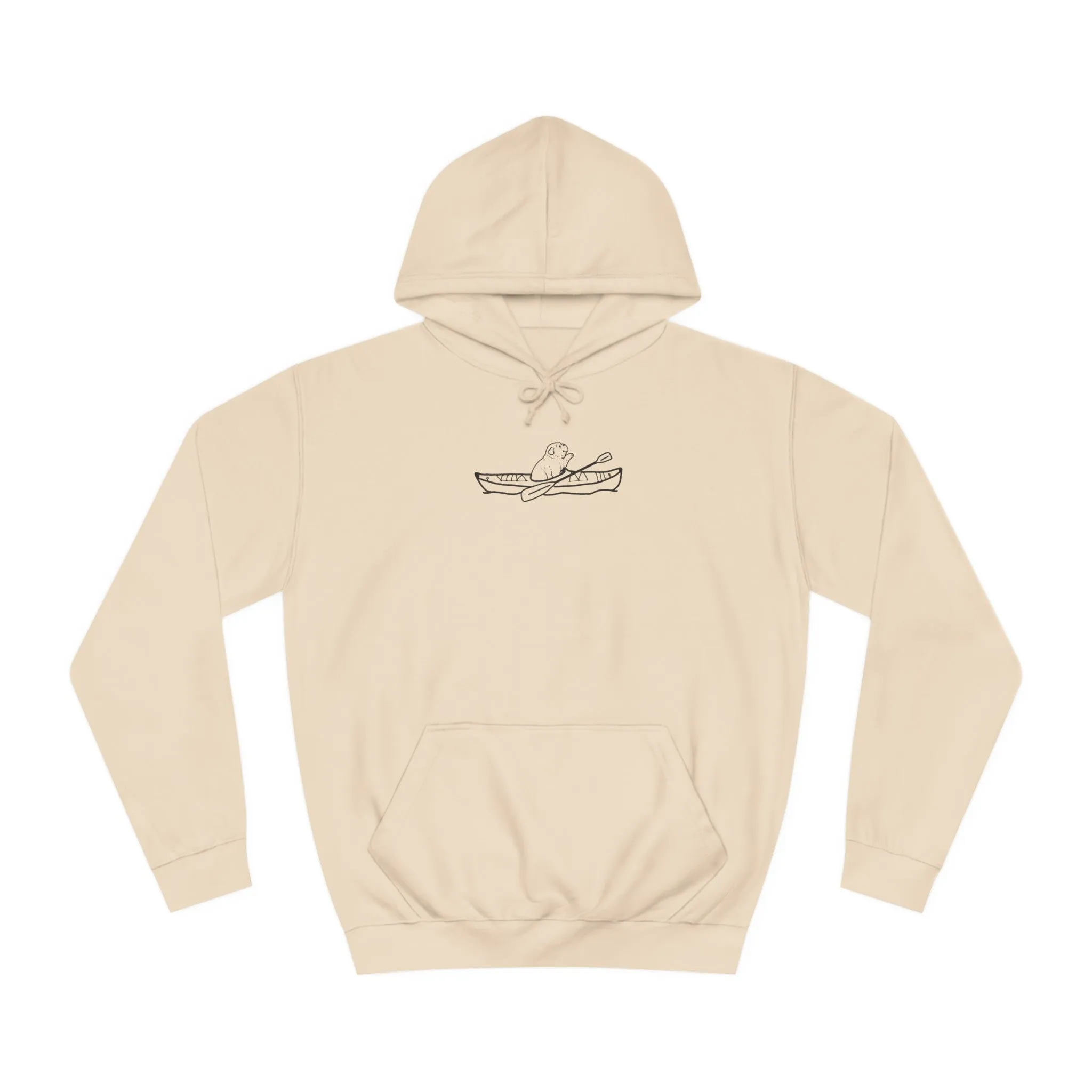 Kayak Dog - English Bulldog Plain - Unisex Medium Weight Hoodie