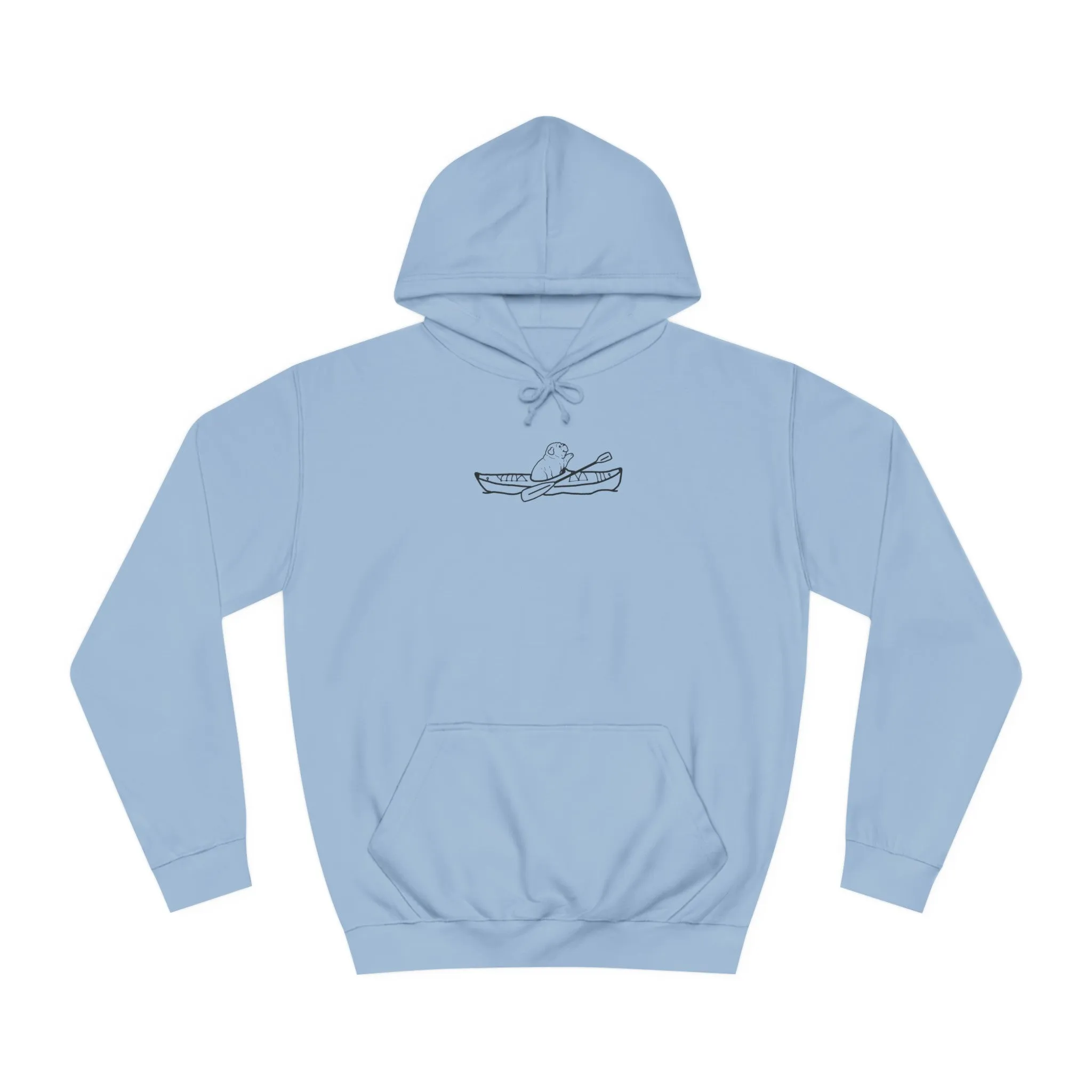 Kayak Dog - English Bulldog Plain - Unisex Medium Weight Hoodie