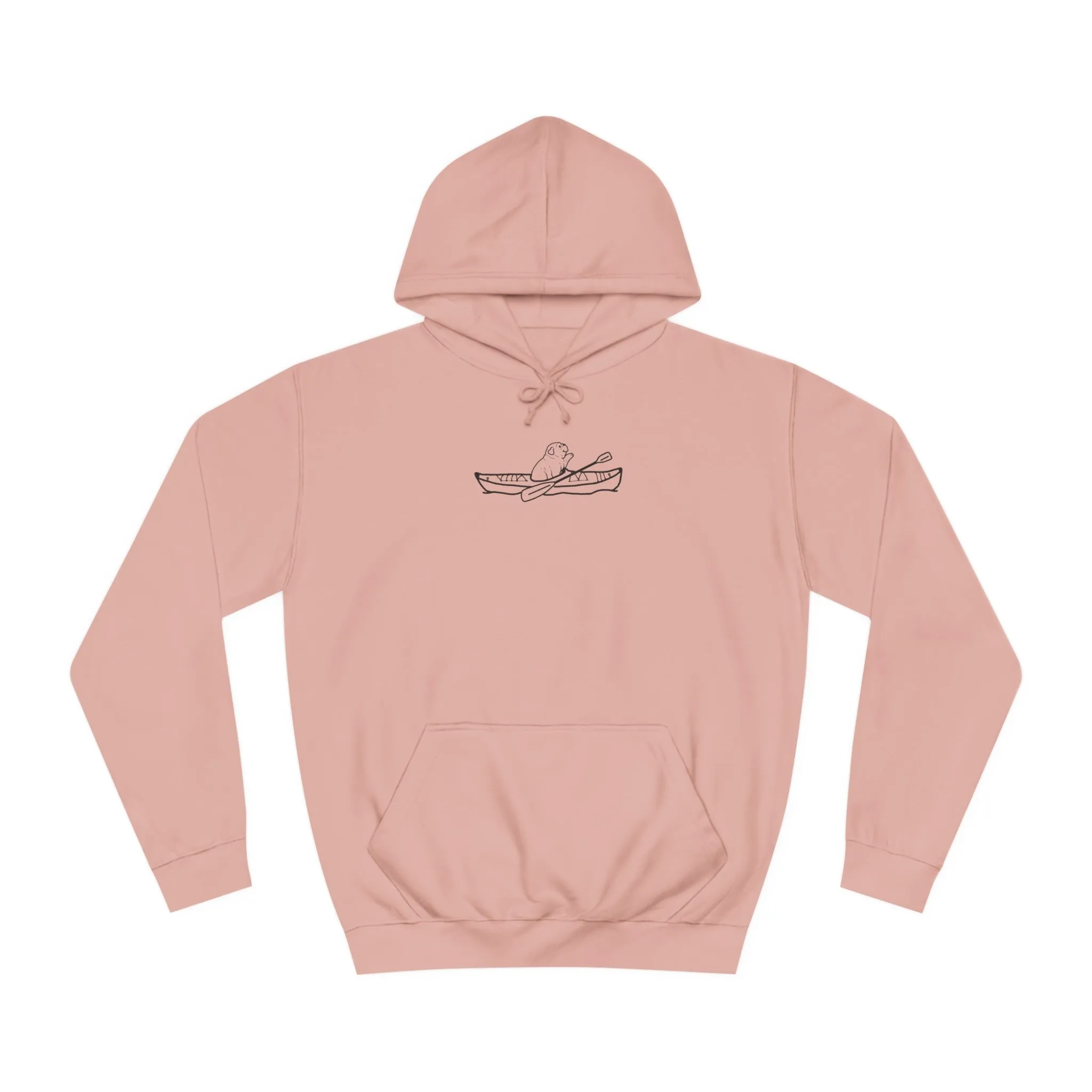 Kayak Dog - English Bulldog Plain - Unisex Medium Weight Hoodie