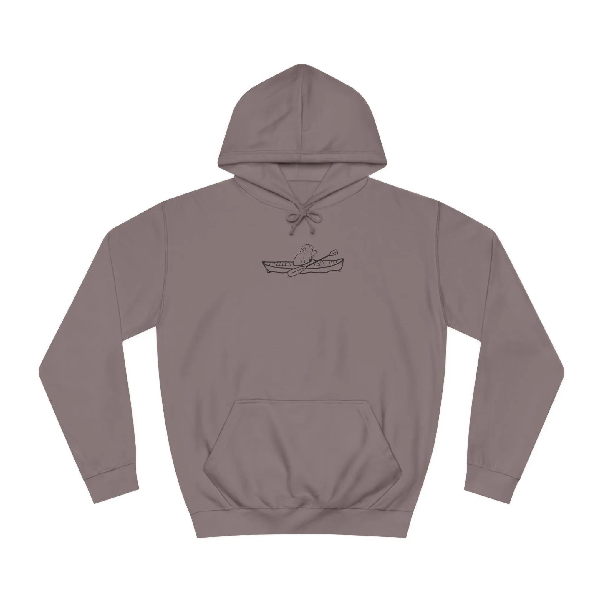 Kayak Dog - English Bulldog Plain - Unisex Medium Weight Hoodie