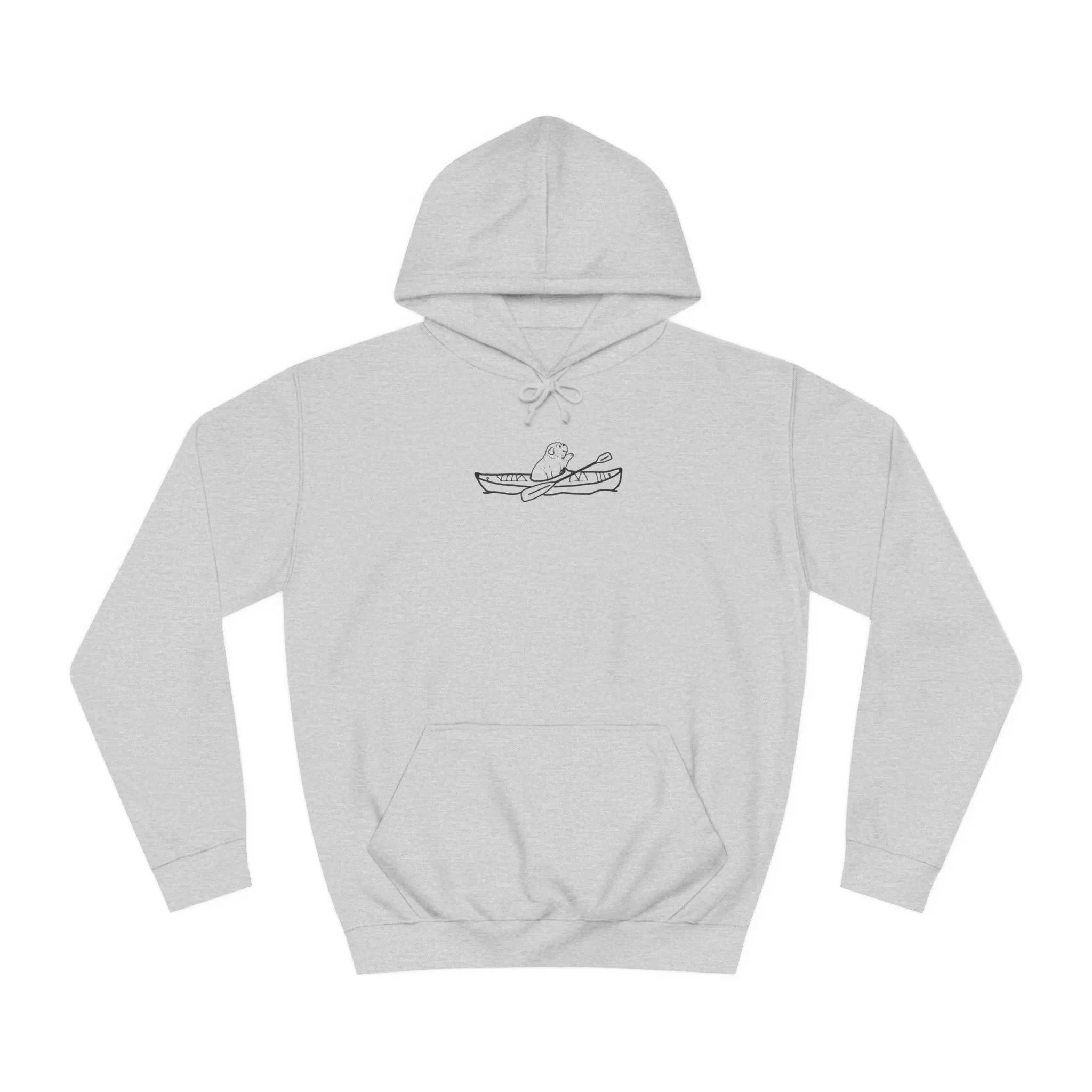 Kayak Dog - English Bulldog Plain - Unisex Medium Weight Hoodie