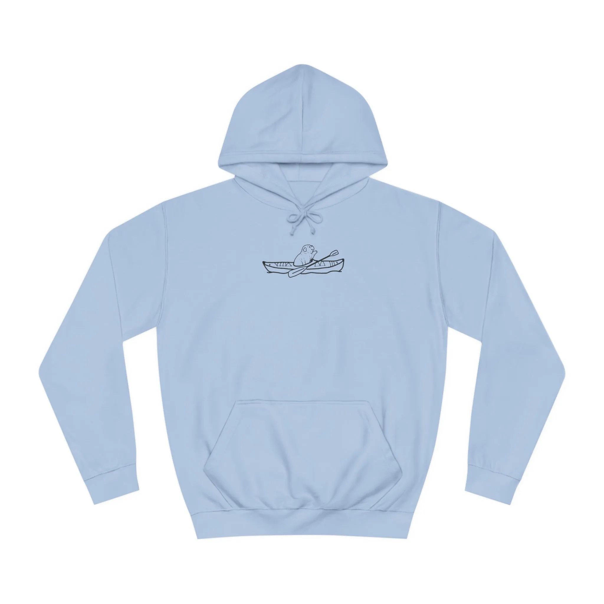 Kayak Dog - English Bulldog Plain - Unisex Medium Weight Hoodie