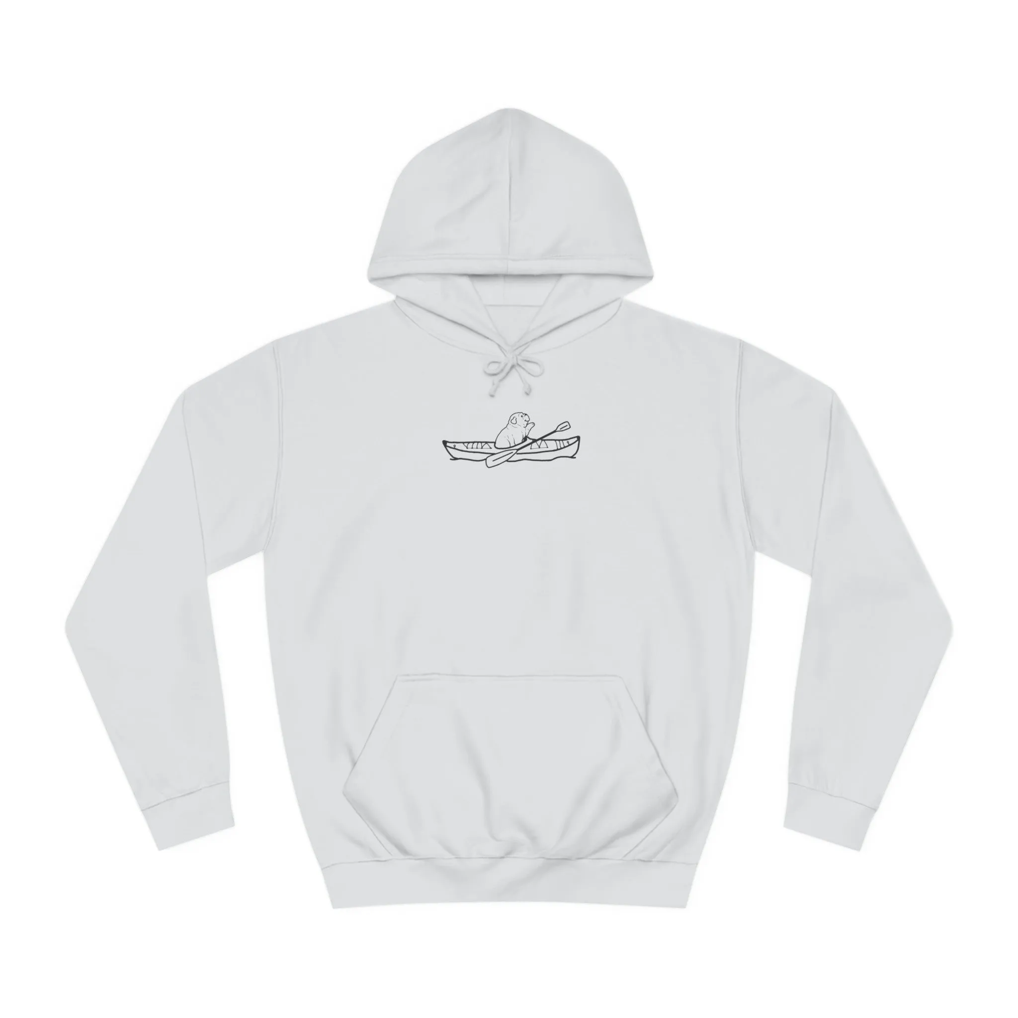 Kayak Dog - English Bulldog Plain - Unisex Medium Weight Hoodie