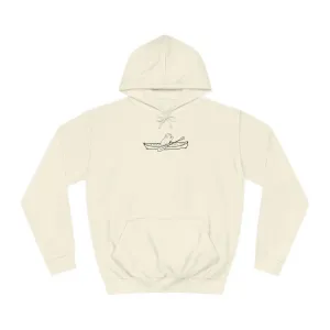 Kayak Dog - English Bulldog Plain - Unisex Medium Weight Hoodie