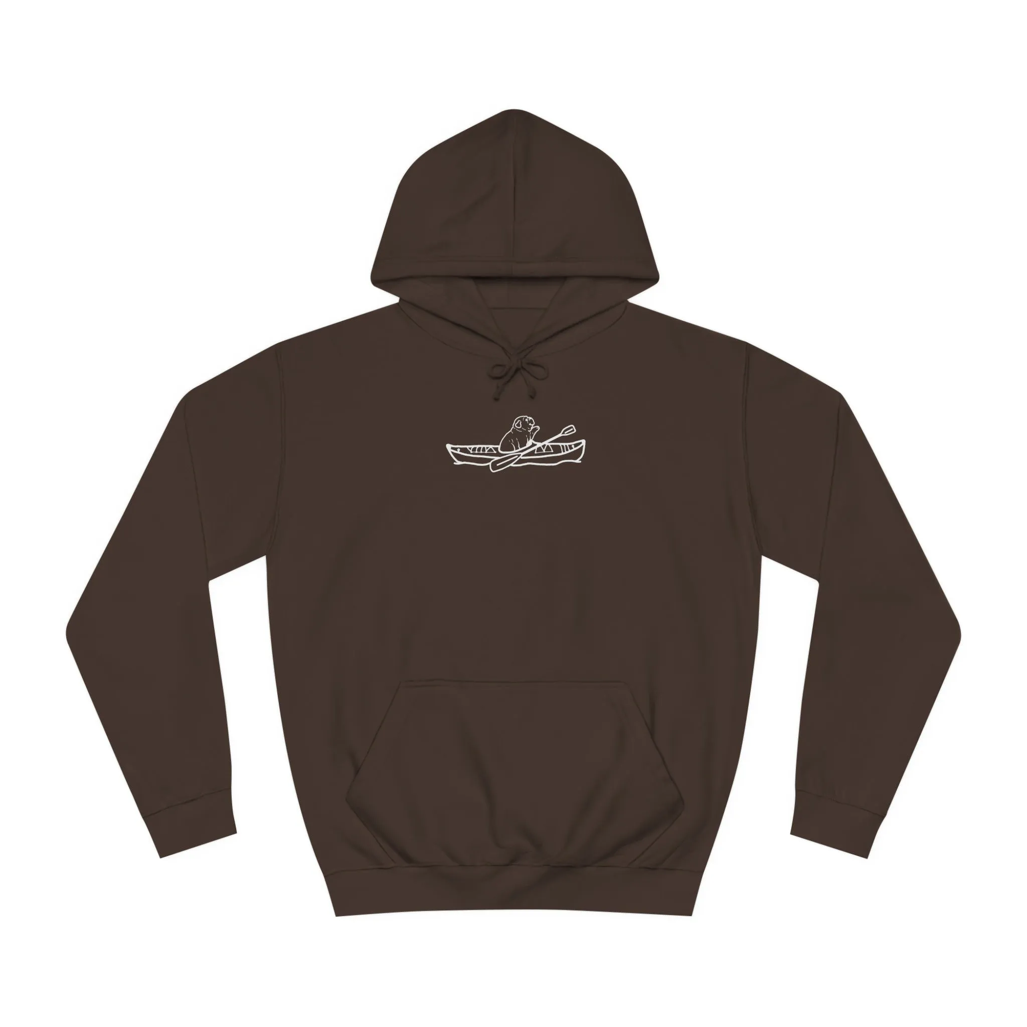 Kayak Dog - English Bulldog Plain - Unisex Medium Weight Hoodie