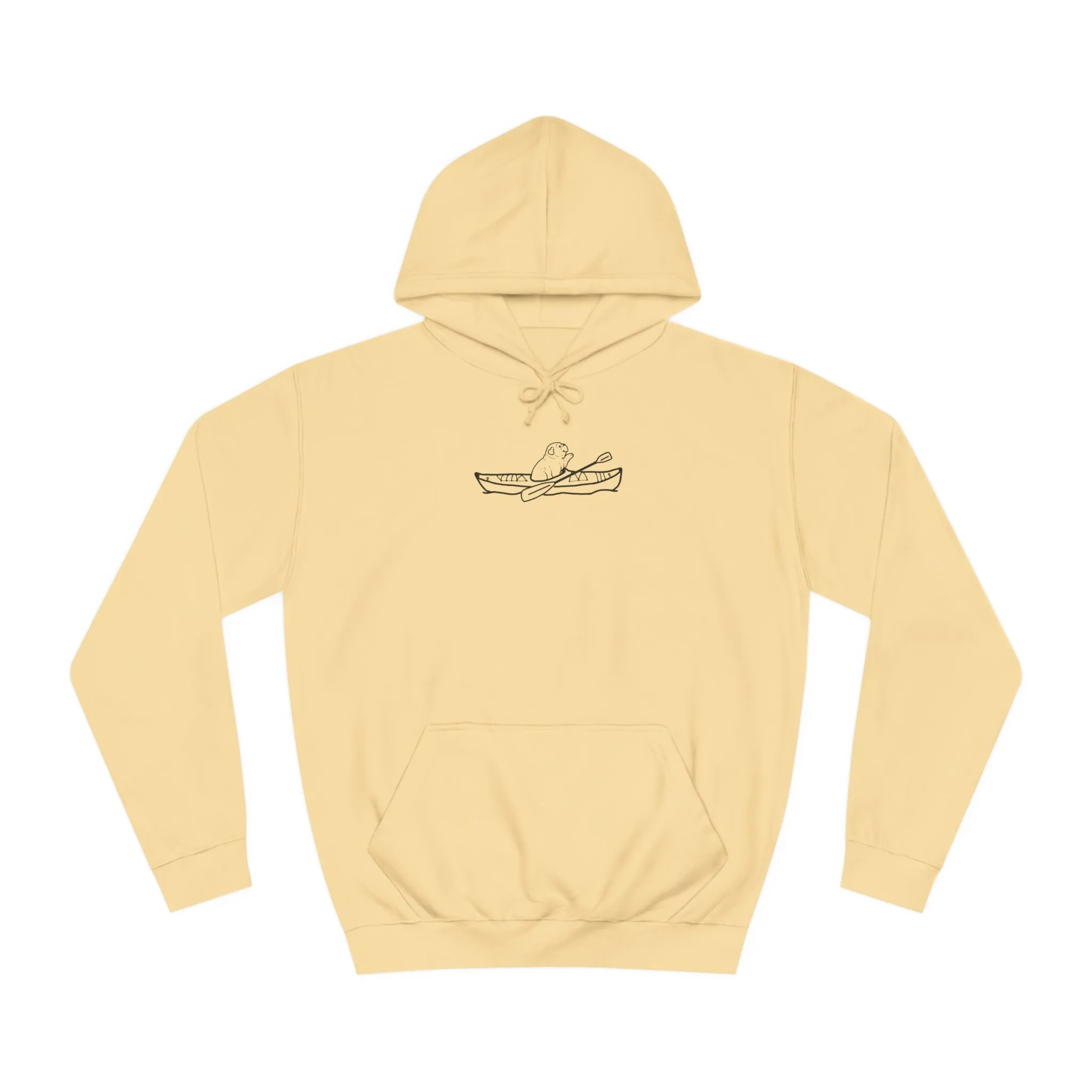Kayak Dog - English Bulldog Plain - Unisex Medium Weight Hoodie