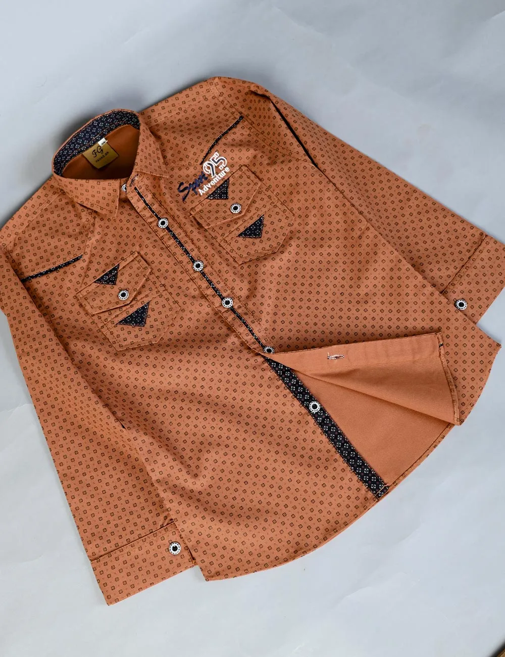 KBS-05-Rust - Kids Boys Shirts