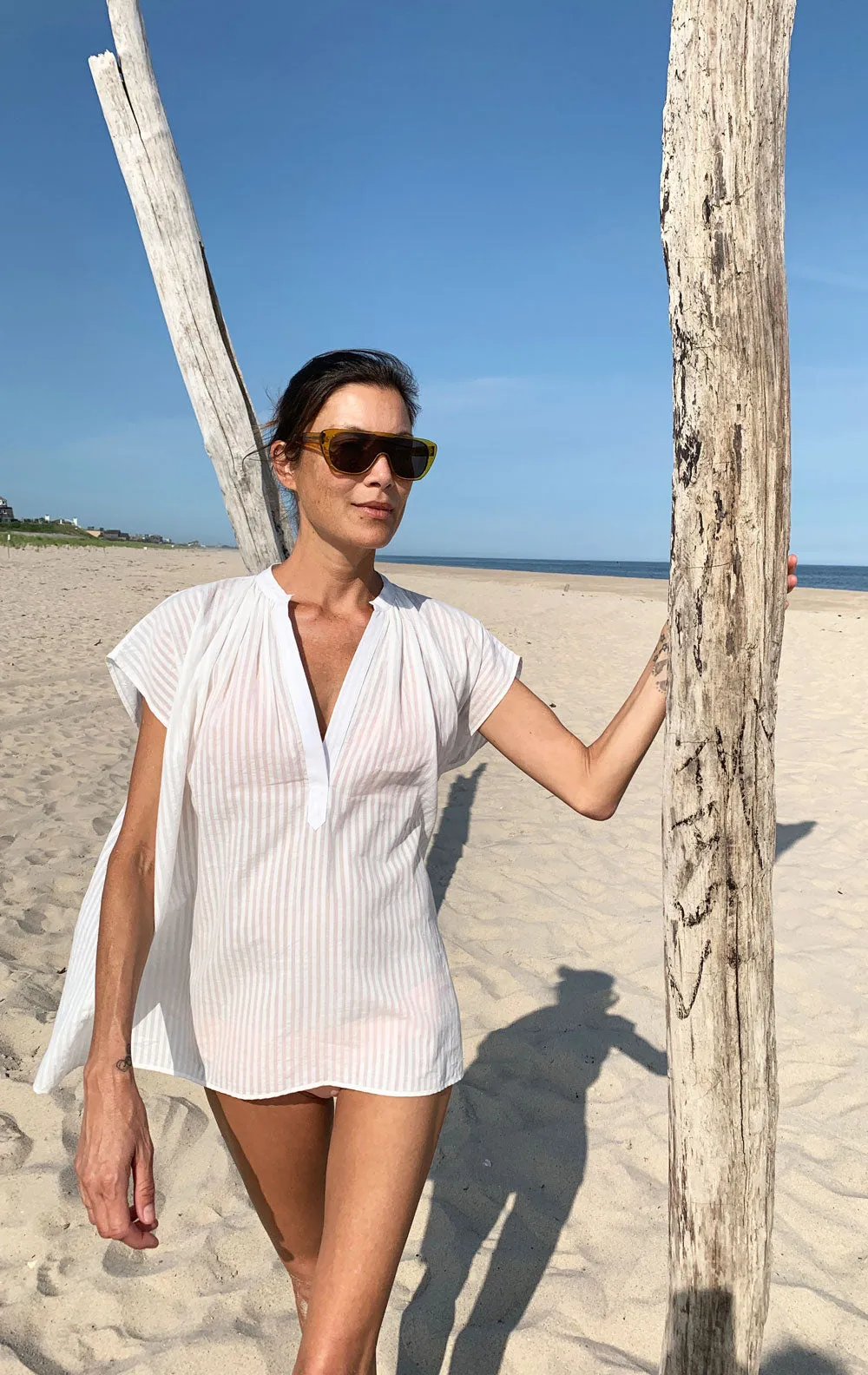 Khadi Stripe Shirt-our signature shirt- sale