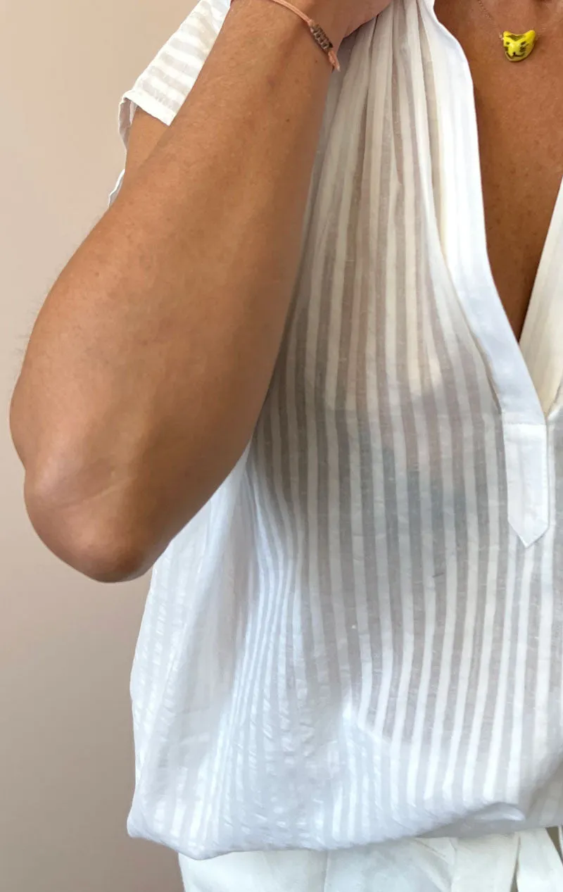 Khadi Stripe Shirt-our signature shirt- sale