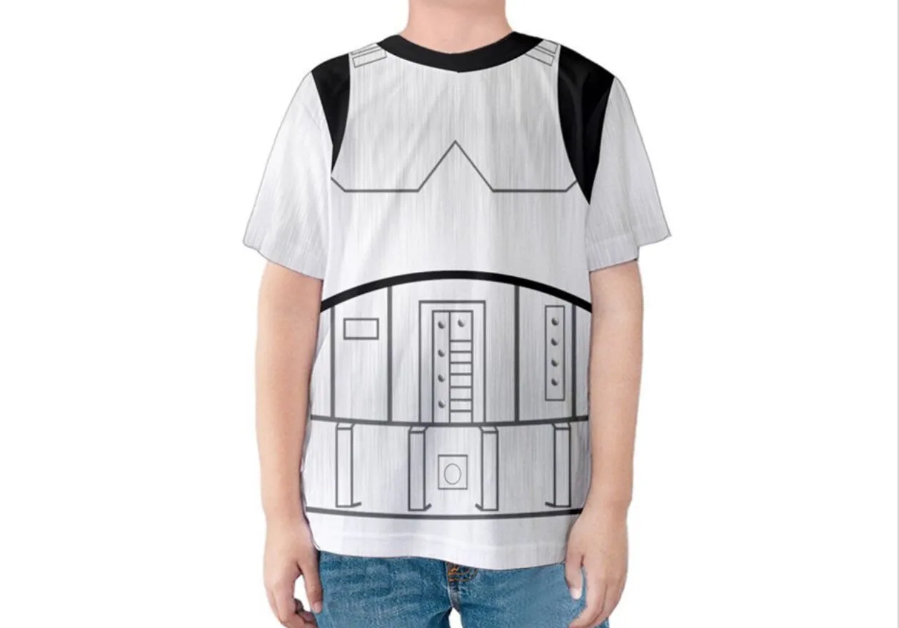 Kids stormtrooper T-Shirt Star wars costume QT306329