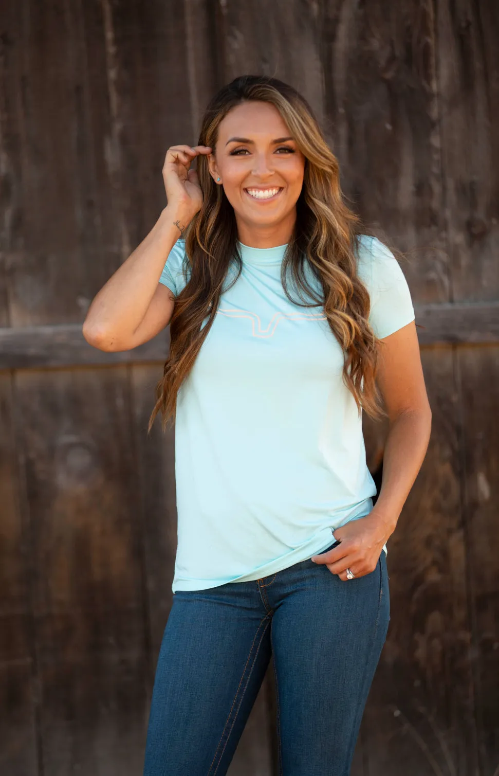 Kimes Ranch Ladies Outlier Tech Tee