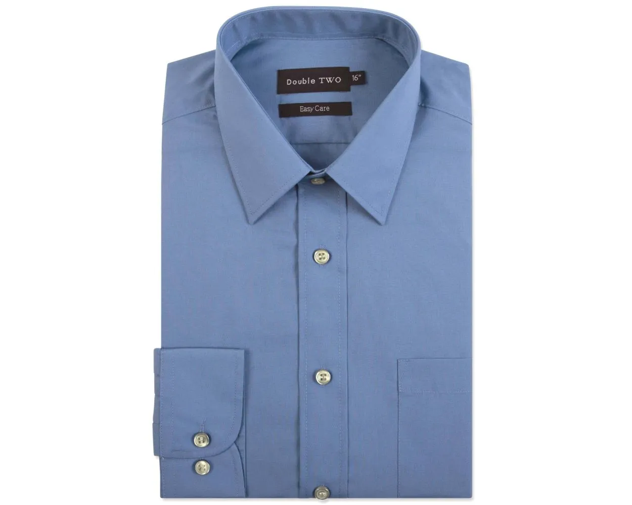 King Sze Classic Easy Care Long Sleeve Shirt - Cornflower