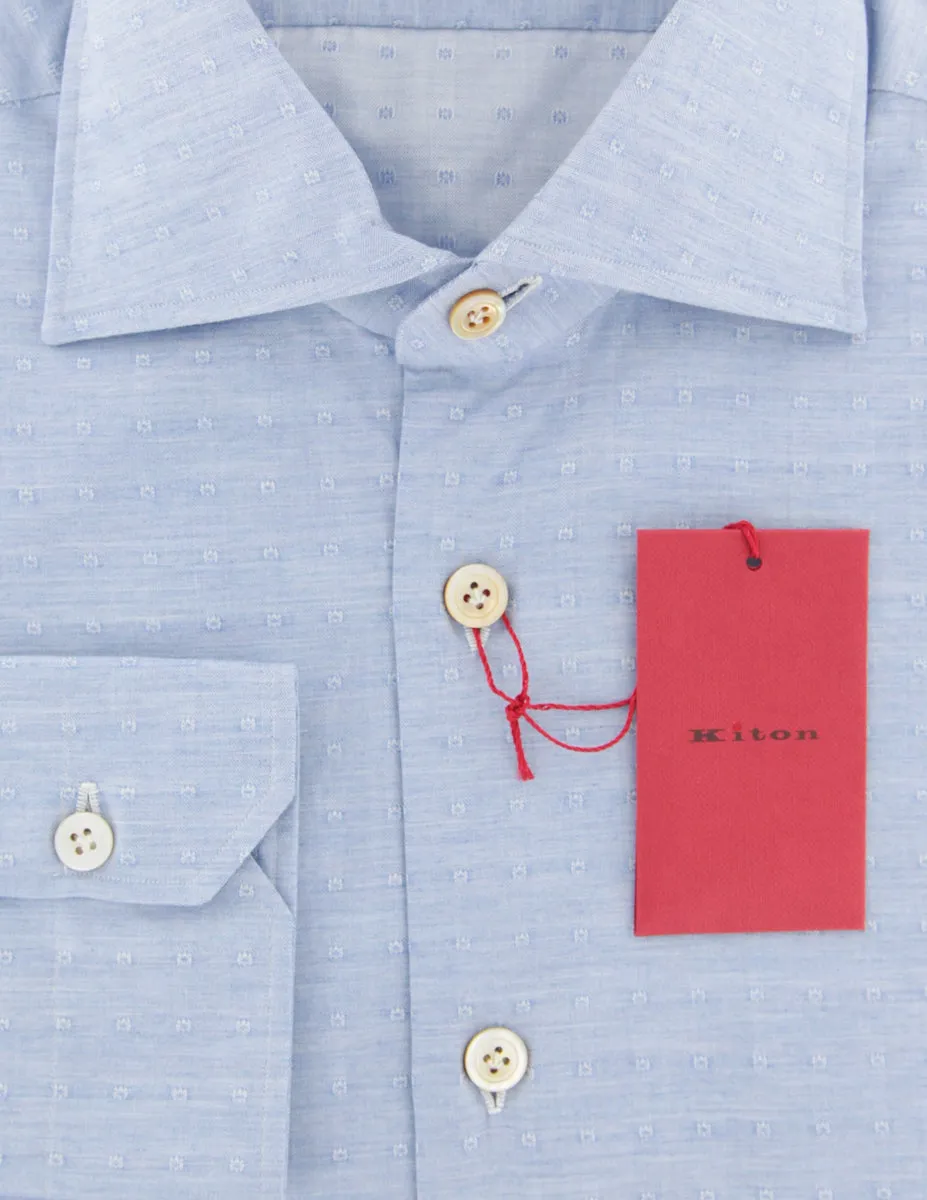 Kiton Light Blue Shirt - Slim