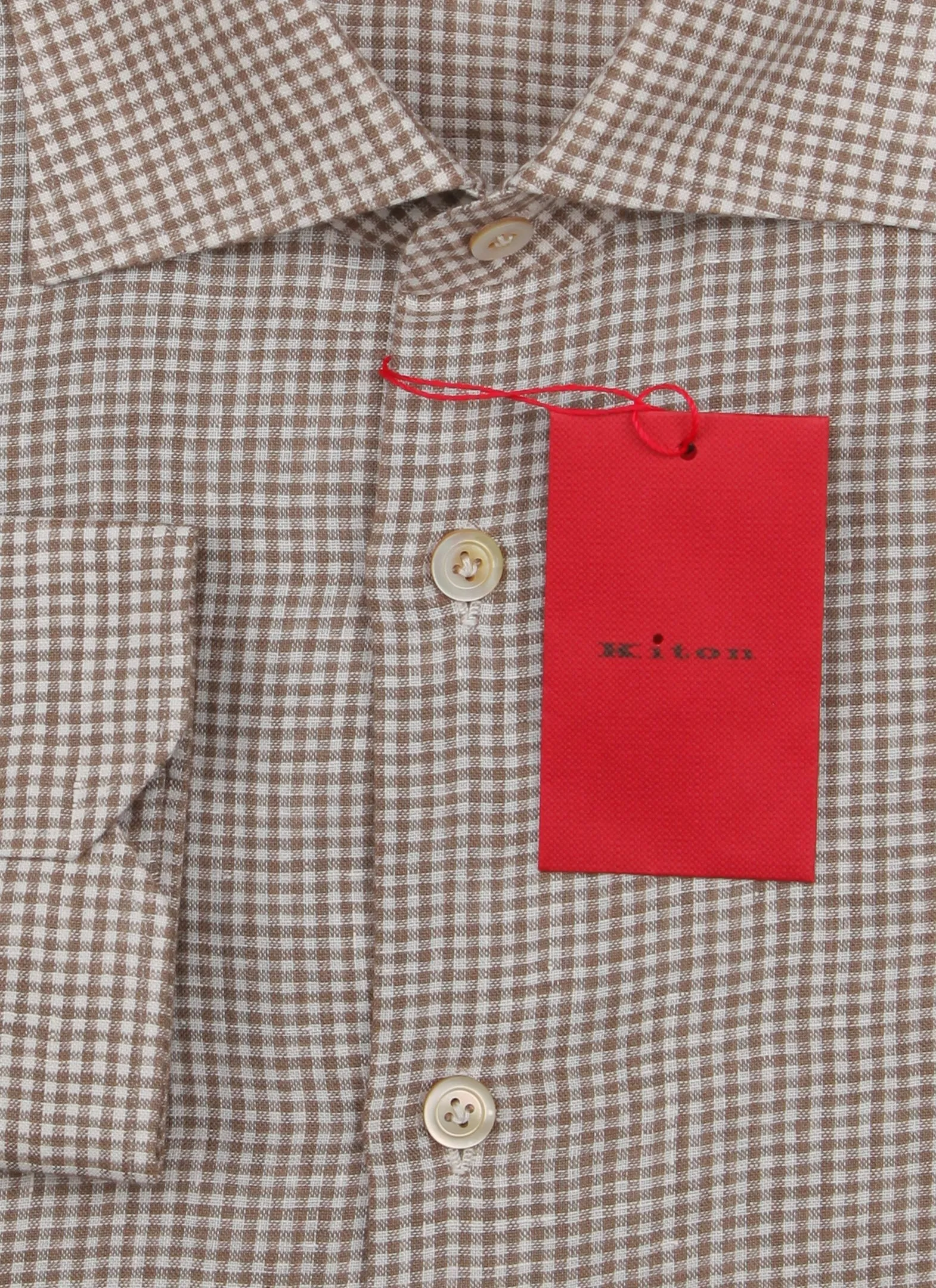 Kiton Light Brown Shirt - Slim