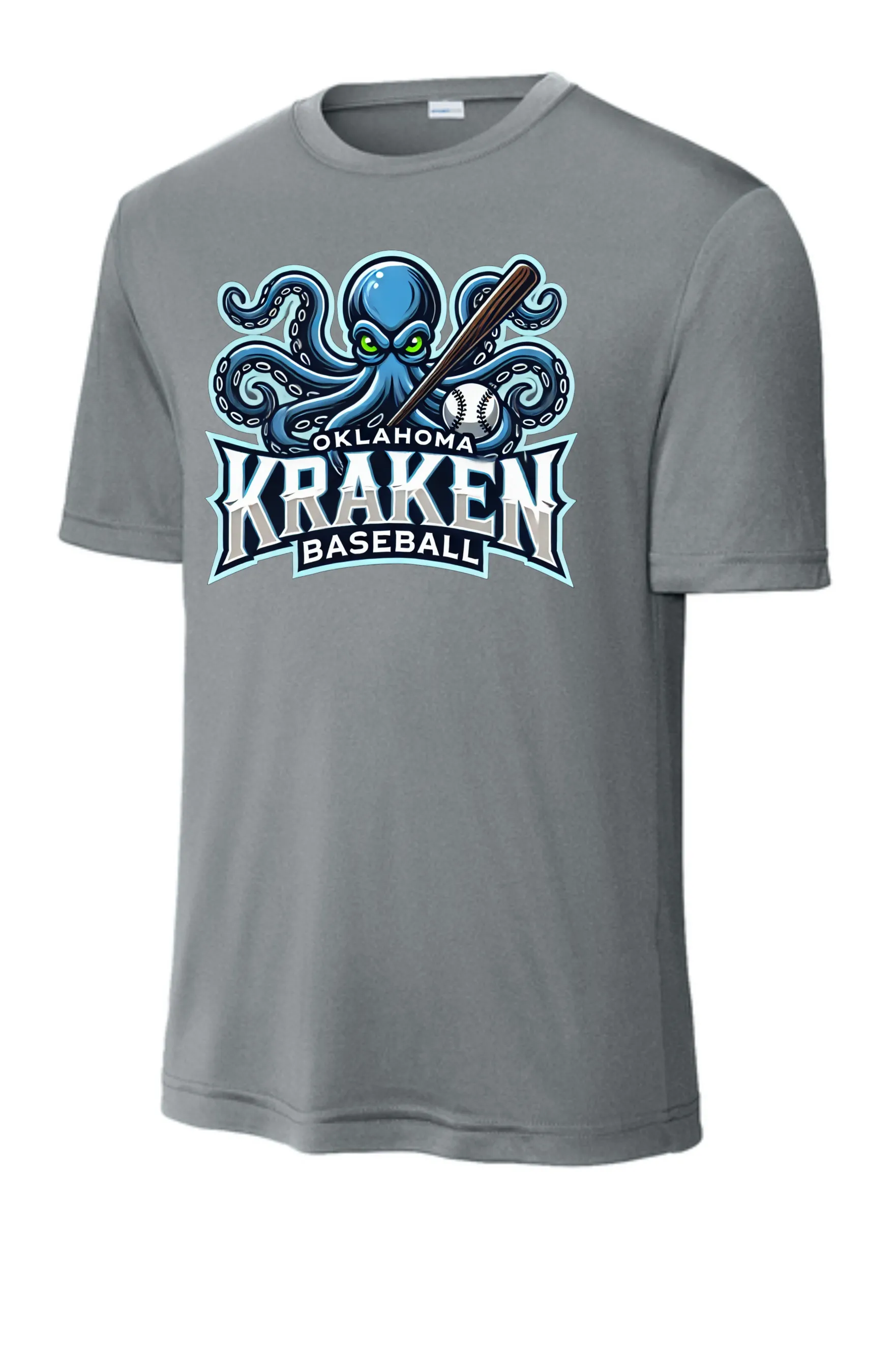 Kraken Full Logo GREY Shirts