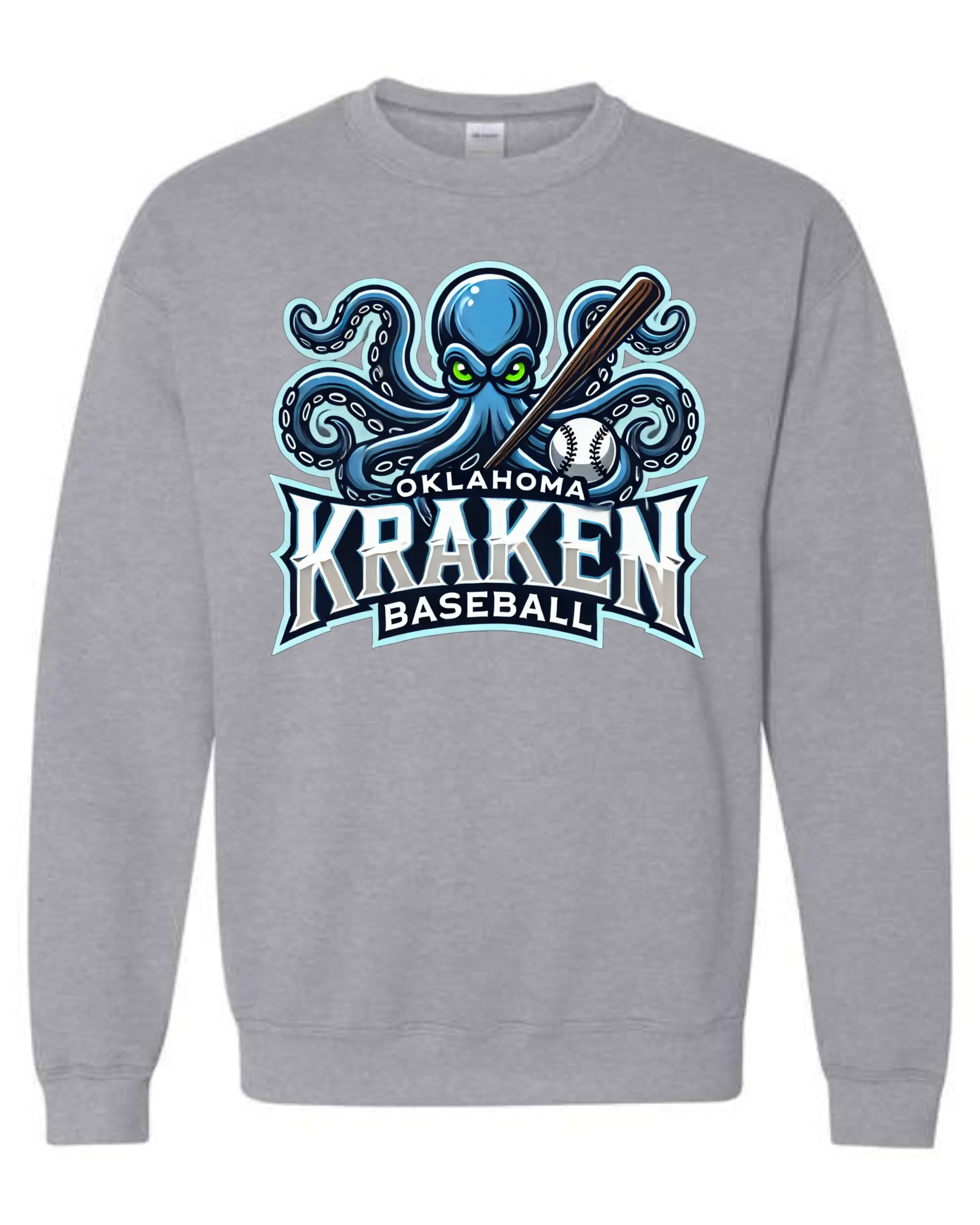 Kraken Full Logo GREY Shirts
