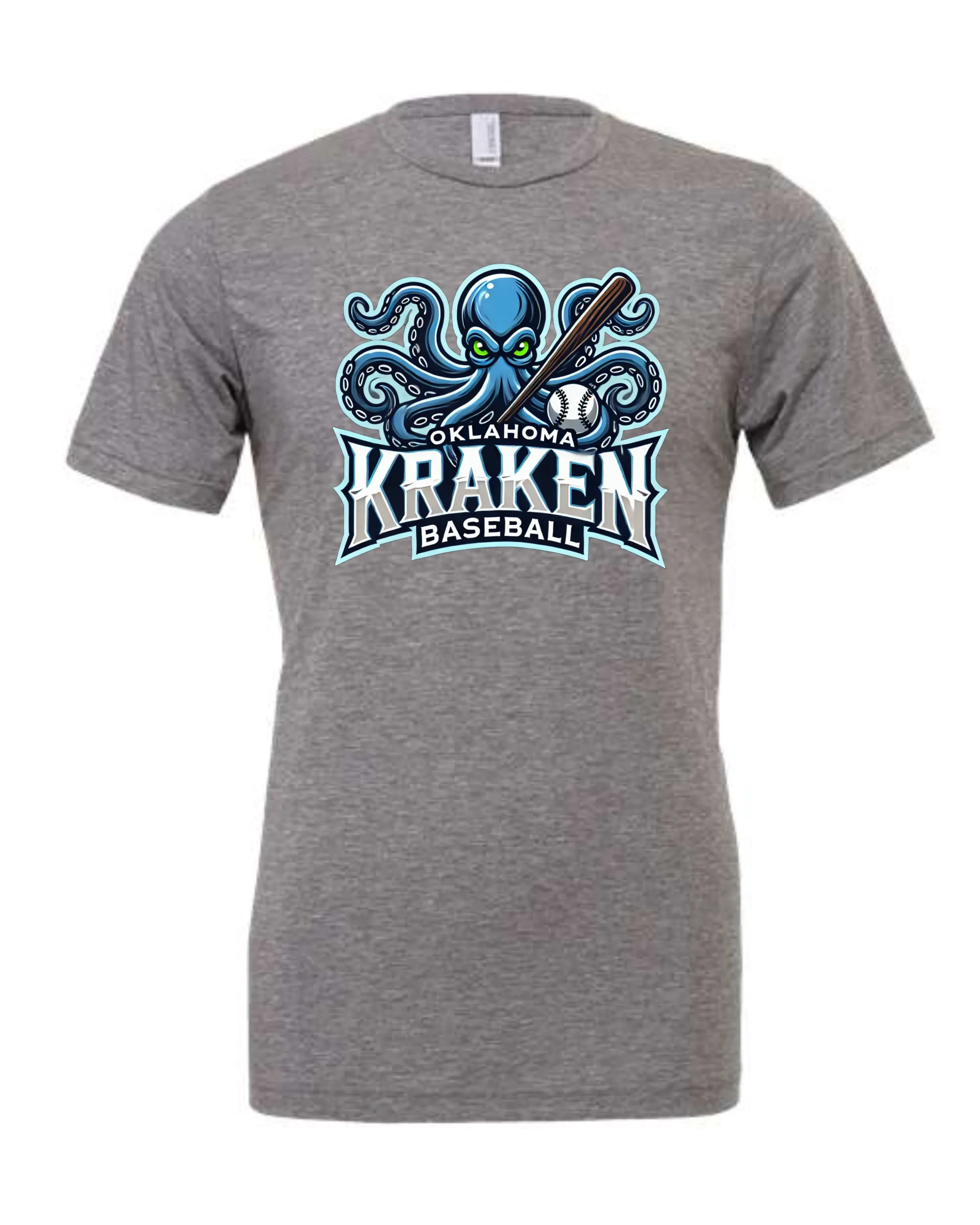 Kraken Full Logo GREY Shirts