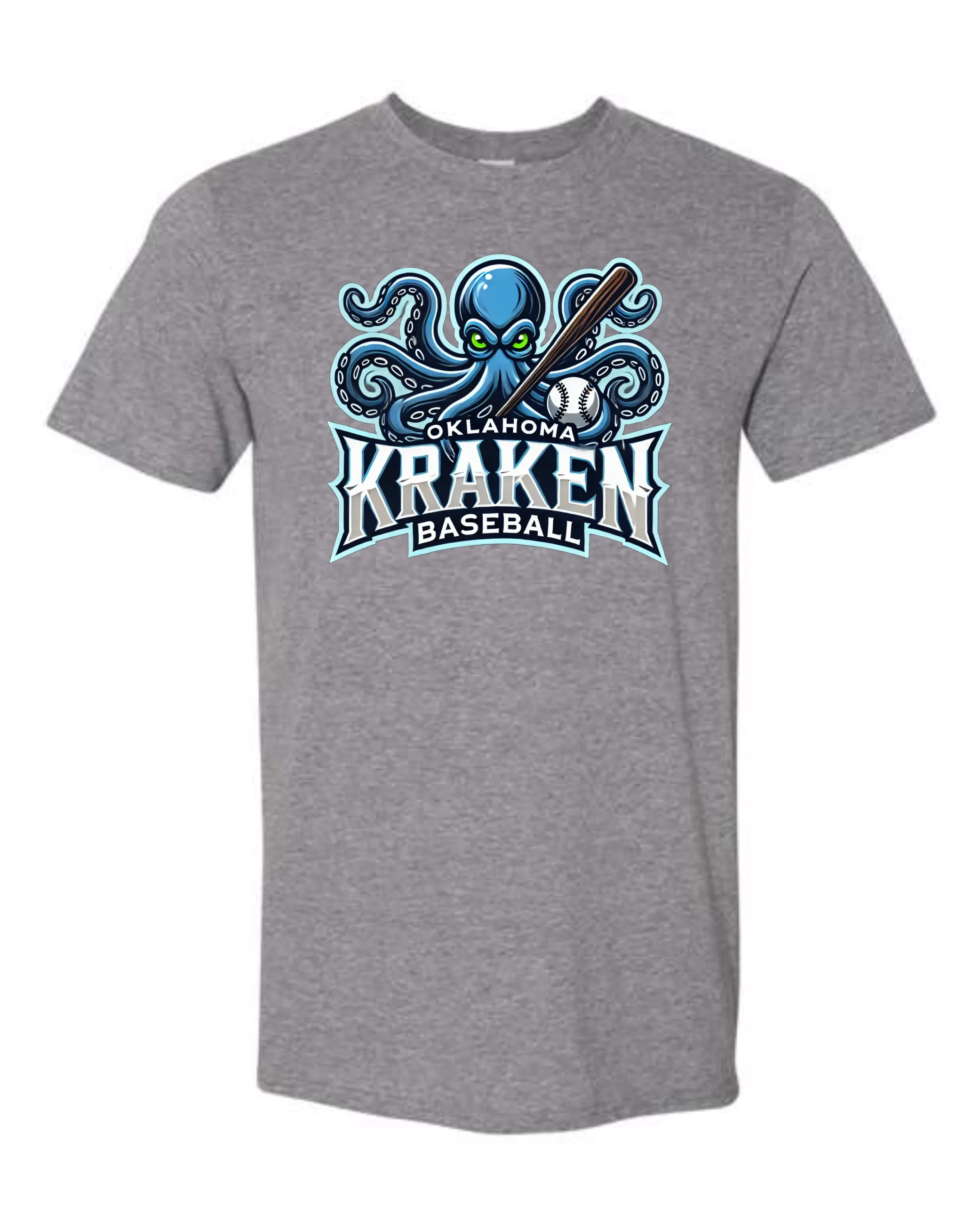 Kraken Full Logo GREY Shirts