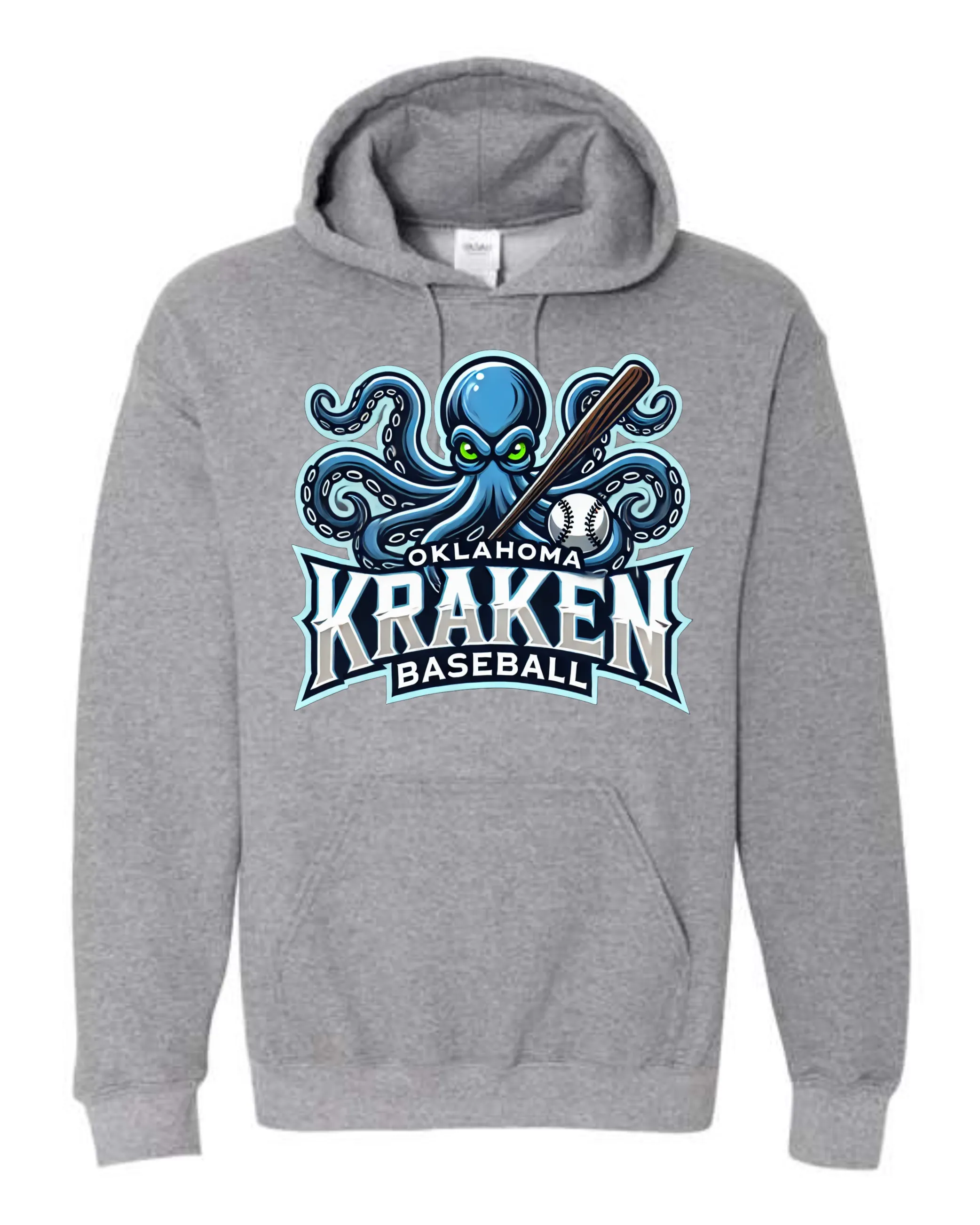 Kraken Full Logo GREY Shirts