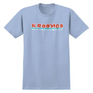 Krooked T-Shirt Skateboardin - Light Blue / Red / White / Blue