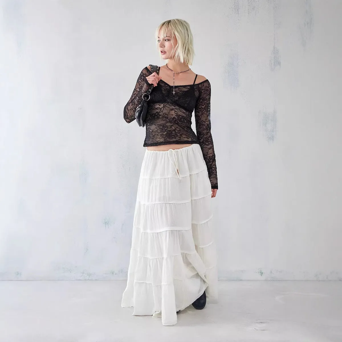 Lace V-Neck Women's Top