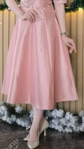 Laos/Thai Traditional Silk Skirt, 6 Colors, Available in 6 Sizes Style #37SK Skirts - Elegant Thai Skirts