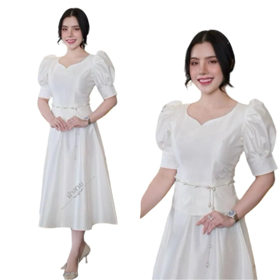 Laos/Thai Traditional Silk Skirt, 6 Colors, Available in 6 Sizes Style #37SK Skirts - Elegant Thai Skirts