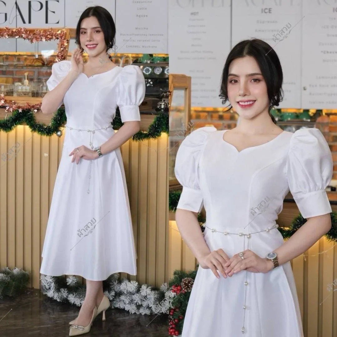 Laos/Thai Traditional Silk Skirt, 6 Colors, Available in 6 Sizes Style #37SK Skirts - Elegant Thai Skirts